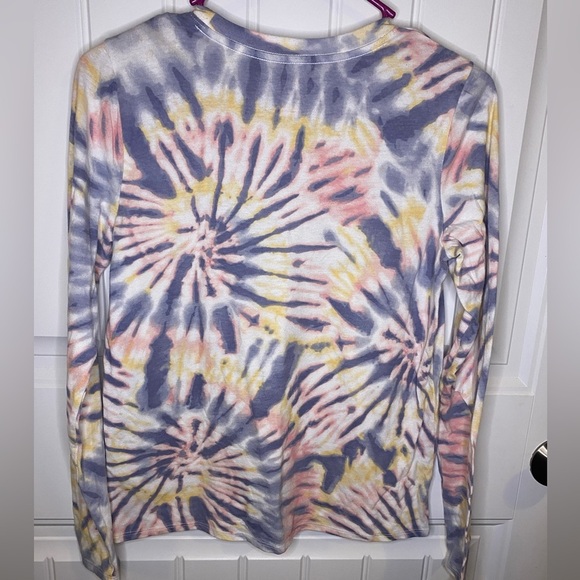 Abercrombie Kids tie dye long sleeve tee logo tee - Picture 6 of 6